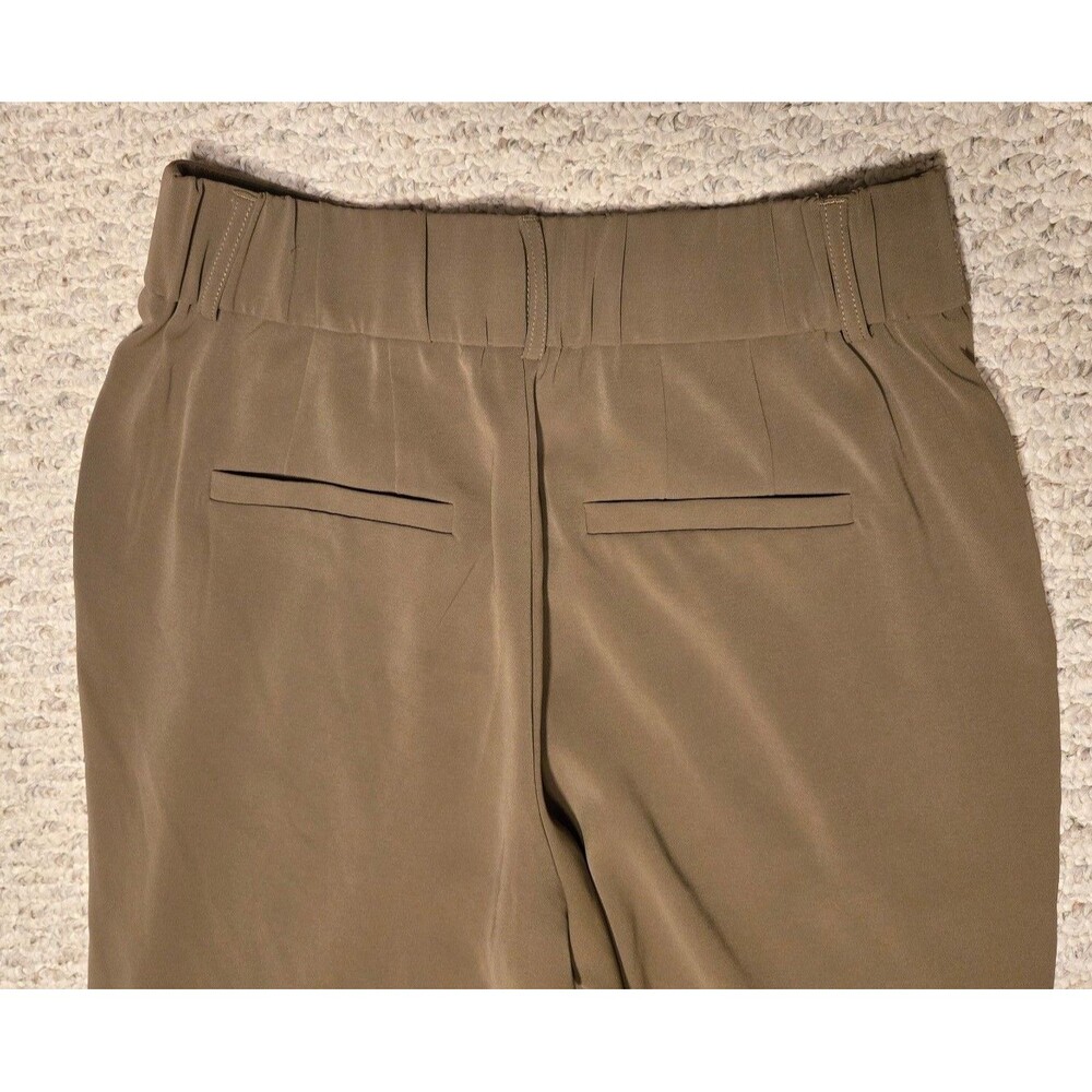 Halara Flex High Waisted Pocket Solid Work Tapered Pants Brown Small Petite - Picture 5 of 6